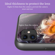 Custodia protettiva in vetro marmo per iPhone