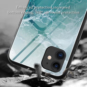 Custodia protettiva in vetro marmo per iPhone