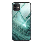 Custodia vetro marmo per iPhone 12 mini, 12 Pro Max, 11 Pro