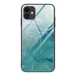 Custodia vetro marmo per iPhone 12 mini, 12 Pro Max, 11 Pro