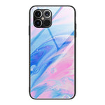 Custodia vetro marmo per iPhone 12 mini, 12 Pro Max, 11 Pro
