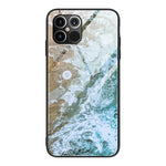 Custodia vetro marmo per iPhone 12 mini, 12 Pro Max, 11 Pro