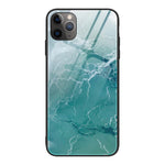 Custodia vetro marmo per iPhone 12 mini, 12 Pro Max, 11 Pro