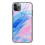 Custodia vetro marmo per iPhone 12 mini, 12 Pro Max, 11 Pro