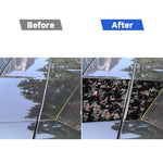 Set di 4 adesivi decorativi laterali per telecamera da tetto auto in fibra di carbonio con lamina d'oro forgiata per Chevrolet Corvette C8 2020-, lato guidatore sinistro e destro., Roof Camera Sides