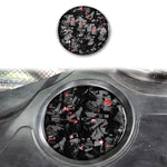 Adesivo decorativo laterale per vano motore auto in fibra di carbonio con lamina d'oro forgiata per Chevrolet Corvette C8 2020-, lato guidatore sinistro e destro., Engine Compartment Side