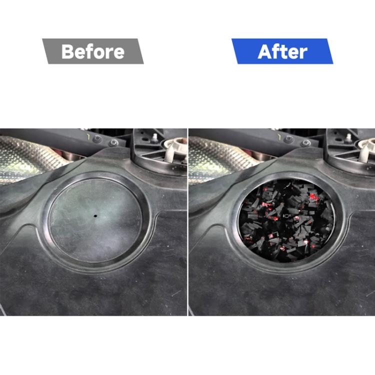 Adesivo decorativo laterale per vano motore auto in fibra di carbonio con lamina d'oro forgiata per Chevrolet Corvette C8 2020-, lato guidatore sinistro e destro., Engine Compartment Side