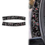 Adesivo decorativo per tetto anteriore dell'auto in fibra di carbonio con lamina d'oro forgiata per Chevrolet Corvette C8 2020-, lato guidatore sinistro e destro., Front Roof