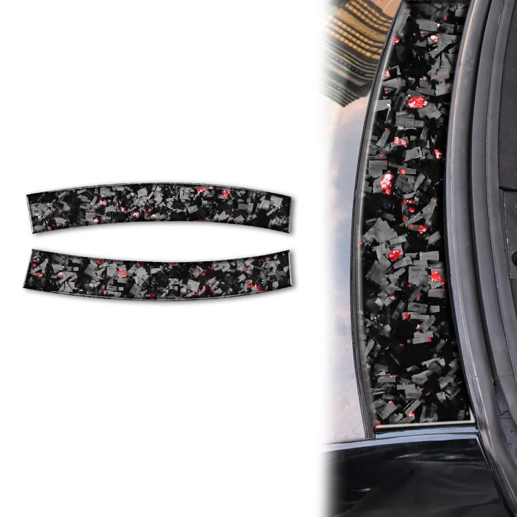 Adesivo decorativo per tetto anteriore dell'auto in fibra di carbonio con lamina d'oro forgiata per Chevrolet Corvette C8 2020-, lato guidatore sinistro e destro., Front Roof