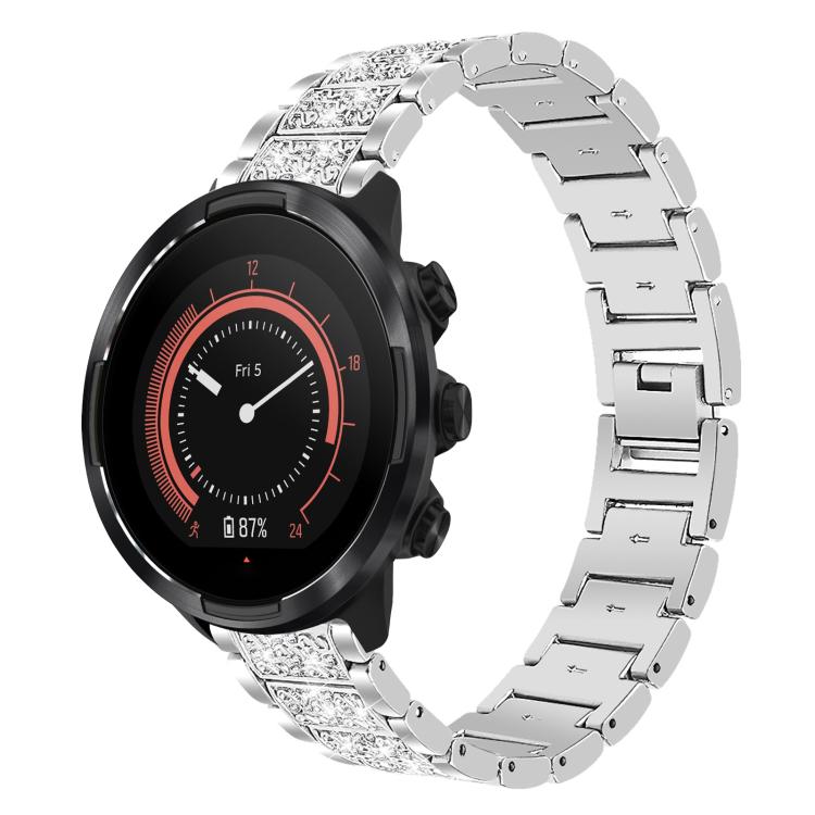 Cinturino per orologio in acciaio inossidabile con diamanti xDfind, For Suunto 9 / 9 Baro / D5 / Core / 7 22mm