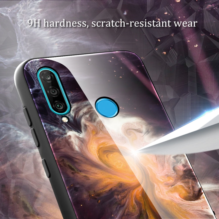 Custodia protettiva in vetro con motivo in marmo, For Huawei P30 lite / nova 4e, For Huawei P30 Pro, For Huawei Y9 Prime (2019) / P Smart Z, For Honor 20 / nova 5T
