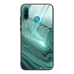Custodia protettiva in vetro con motivo in marmo, For Huawei P30 lite / nova 4e, For Huawei P30 Pro, For Huawei Y9 Prime (2019) / P Smart Z, For Honor 20 / nova 5T