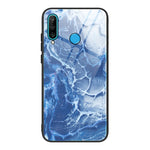 Custodia protettiva in vetro con motivo in marmo, For Huawei P30 lite / nova 4e, For Huawei P30 Pro, For Huawei Y9 Prime (2019) / P Smart Z, For Honor 20 / nova 5T