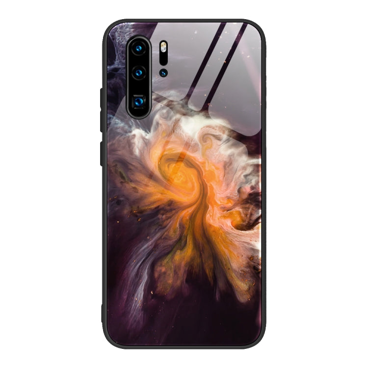 Custodia protettiva in vetro con motivo in marmo, For Huawei P30 lite / nova 4e, For Huawei P30 Pro, For Huawei Y9 Prime (2019) / P Smart Z, For Honor 20 / nova 5T