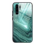 Custodia protettiva in vetro con motivo in marmo, For Huawei P30 lite / nova 4e, For Huawei P30 Pro, For Huawei Y9 Prime (2019) / P Smart Z, For Honor 20 / nova 5T