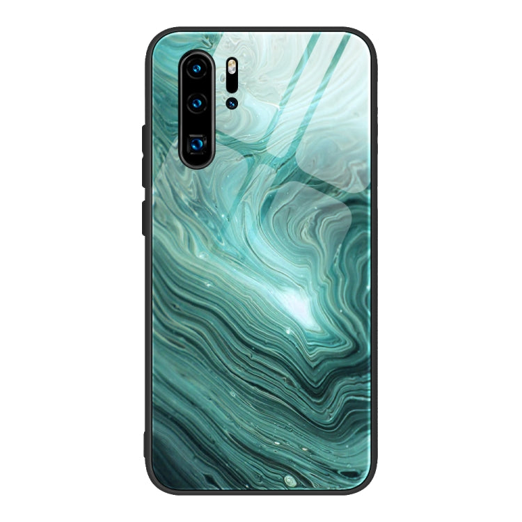 Custodia protettiva in vetro con motivo in marmo, For Huawei P30 lite / nova 4e, For Huawei P30 Pro, For Huawei Y9 Prime (2019) / P Smart Z, For Honor 20 / nova 5T