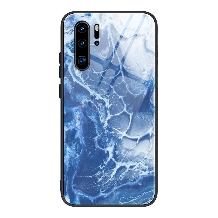 Custodia protettiva in vetro con motivo in marmo, For Huawei P30 lite / nova 4e, For Huawei P30 Pro, For Huawei Y9 Prime (2019) / P Smart Z, For Honor 20 / nova 5T