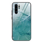 Custodia protettiva in vetro con motivo in marmo, For Huawei P30 lite / nova 4e, For Huawei P30 Pro, For Huawei Y9 Prime (2019) / P Smart Z, For Honor 20 / nova 5T