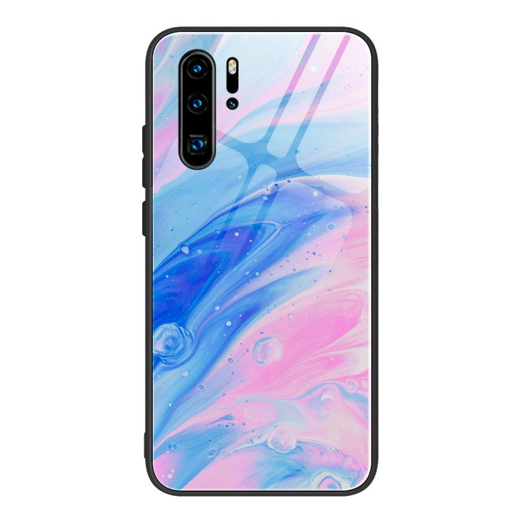 Custodia protettiva in vetro con motivo in marmo, For Huawei P30 lite / nova 4e, For Huawei P30 Pro, For Huawei Y9 Prime (2019) / P Smart Z, For Honor 20 / nova 5T