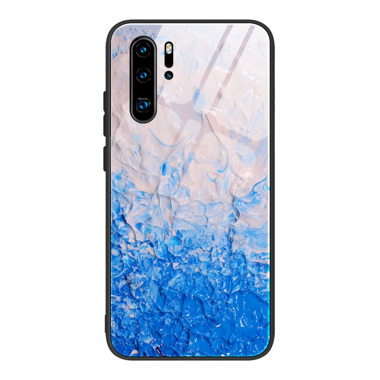 Custodia protettiva in vetro con motivo in marmo, For Huawei P30 lite / nova 4e, For Huawei P30 Pro, For Huawei Y9 Prime (2019) / P Smart Z, For Honor 20 / nova 5T