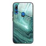Custodia protettiva in vetro con motivo in marmo, For Huawei P30 lite / nova 4e, For Huawei P30 Pro, For Huawei Y9 Prime (2019) / P Smart Z, For Honor 20 / nova 5T