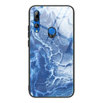 Custodia protettiva in vetro con motivo in marmo, For Huawei P30 lite / nova 4e, For Huawei P30 Pro, For Huawei Y9 Prime (2019) / P Smart Z, For Honor 20 / nova 5T