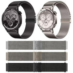 Cinturino per orologio xDfind con fibbia milanese a paracadute in acciaio inossidabile e maglia fine rialzata., 20mm, 22mm