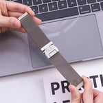 Cinturino per orologio xDfind con fibbia milanese a paracadute in acciaio inossidabile e maglia fine rialzata., 20mm, 22mm