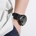 Cinturino per orologio xDfind con fibbia milanese a paracadute in acciaio inossidabile e maglia fine rialzata., 20mm, 22mm