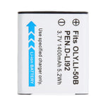 LI-50B 1400mAh Battery For OLYMPUS SZ10 / SZ11 / SZ12 / SZ14 / SZ15, For OLYMPUS SZ12 / SZ14 / SZ15