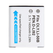 LI-50B 1400mAh Battery For OLYMPUS SZ10 / SZ11 / SZ12 / SZ14 / SZ15, For OLYMPUS SZ12 / SZ14 / SZ15