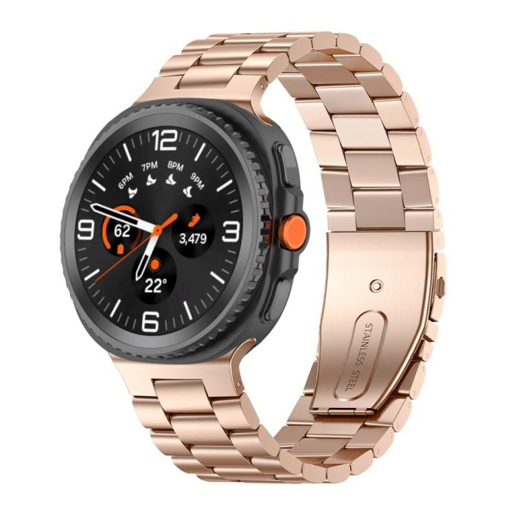 Cinturino per orologio in acciaio inossidabile con tre perline, For Samsung Galaxy Watch8 / Watch8 Classic
