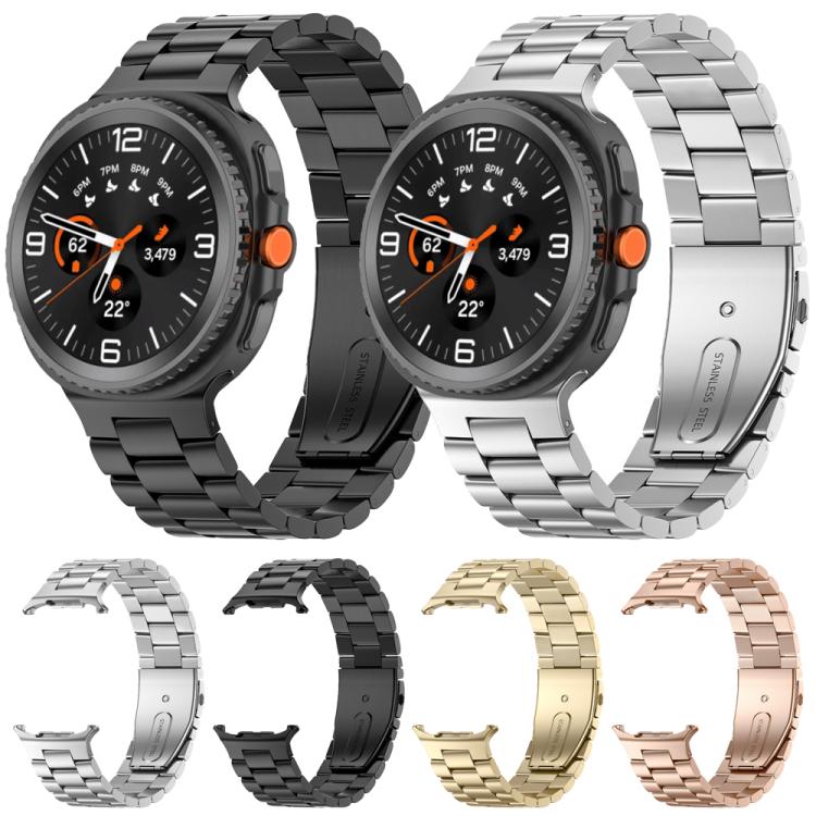 Cinturino per orologio in acciaio inossidabile con tre perline, For Samsung Galaxy Watch8 / Watch8 Classic