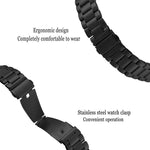 Cinturino per orologio in lega di titanio con fibbia piatta a tre perline, 24mm, 16mm