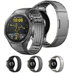 Cinturino per orologio in titanio e lega con cursore laterale a sgancio rapido., For Huawei Watch GT 5 Pro