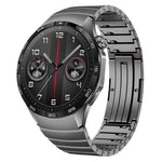 Cinturino per orologio in acciaio inossidabile con fibbia HW a giunzione in bambù e perlina singola., For Huawei Watch GT 5 46mm, For Huawei Watch GT 4 46mm