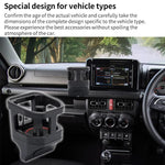 Portabicchiere per bocchetta dell'aria dell'auto per Suzuki Jimny JB74 / JB64 2018, con 3 tappetini antiscivolo, Water Cup Holder
