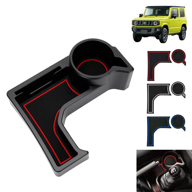 Per Suzuki Jimny JB74 / JB64 2019- Auto con cambio automatico AT - Vano portaoggetti centrale con tappetini antiscivolo, Central Control Storage Box