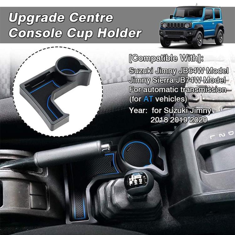 Per Suzuki Jimny JB74 / JB64 2019- Auto con cambio automatico AT - Vano portaoggetti centrale con tappetini antiscivolo, Central Control Storage Box