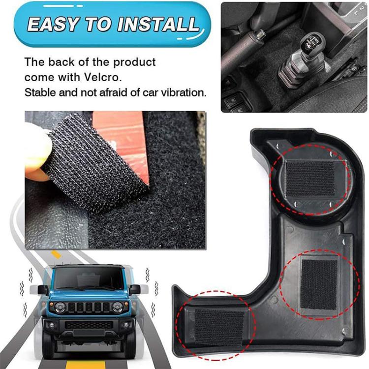 Per Suzuki Jimny JB74 / JB64 2019- Auto con cambio automatico AT - Vano portaoggetti centrale con tappetini antiscivolo, Central Control Storage Box