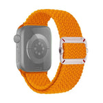 Cinturino per orologio in nylon intrecciato con fibbia meccanica a doppio anello., For Apple Watch 46mm / 49mm / 45mm / 44mm