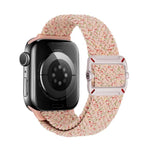 Cinturino per orologio in nylon intrecciato con fibbia meccanica a doppio anello., For Apple Watch 46mm / 49mm / 45mm / 44mm