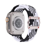 Cinturino per orologio in nylon intrecciato con fibbia meccanica a doppio anello., For Apple Watch 42mm / 41mm / 40mm / 38mm