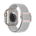 Cinturino per orologio in nylon intrecciato con fibbia meccanica a doppio anello., For Apple Watch 42mm / 41mm / 40mm / 38mm