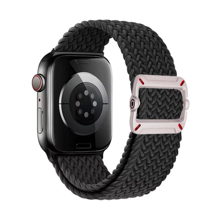 Cinturino per orologio in nylon intrecciato con fibbia meccanica a doppio anello., For Apple Watch 42mm / 41mm / 40mm / 38mm
