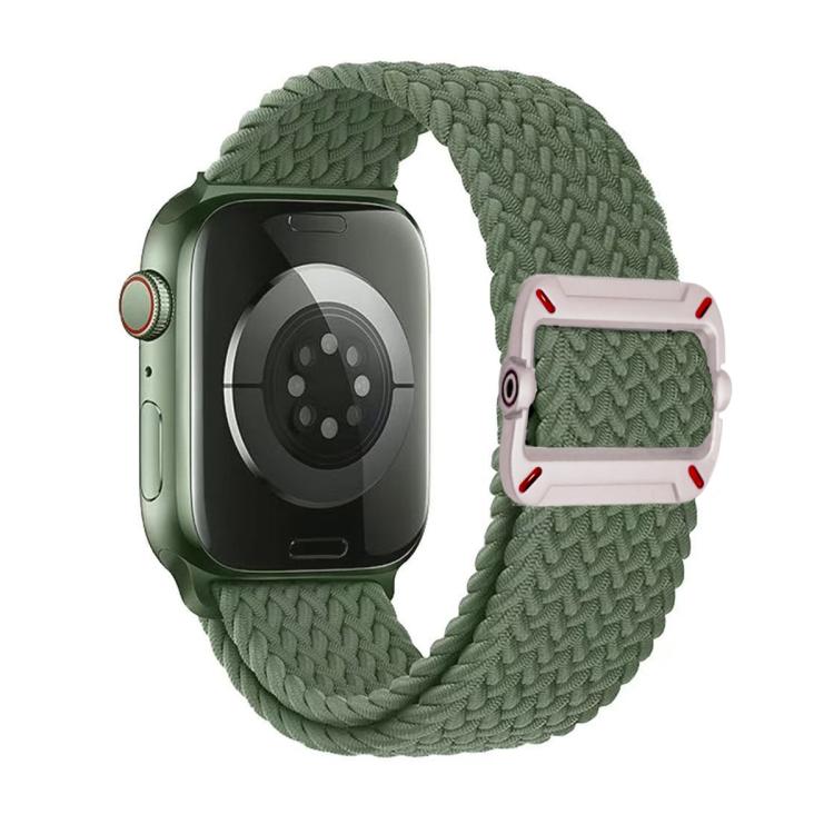 Cinturino per orologio in nylon intrecciato con fibbia meccanica a doppio anello., For Apple Watch 42mm / 41mm / 40mm / 38mm