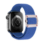 Cinturino per orologio in nylon intrecciato con fibbia meccanica a doppio anello., For Apple Watch 42mm / 41mm / 40mm / 38mm