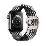 Cinturino per orologio in nylon intrecciato con fibbia meccanica a doppio anello., For Apple Watch 42mm / 41mm / 40mm / 38mm