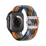 Cinturino per orologio in nylon intrecciato con fibbia meccanica a doppio anello., For Apple Watch 42mm / 41mm / 40mm / 38mm