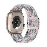 Cinturino per orologio in nylon intrecciato con fibbia meccanica a doppio anello., For Apple Watch 42mm / 41mm / 40mm / 38mm
